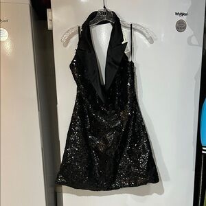 Niteline by Della Roufogali Black Sequin Mini Dress